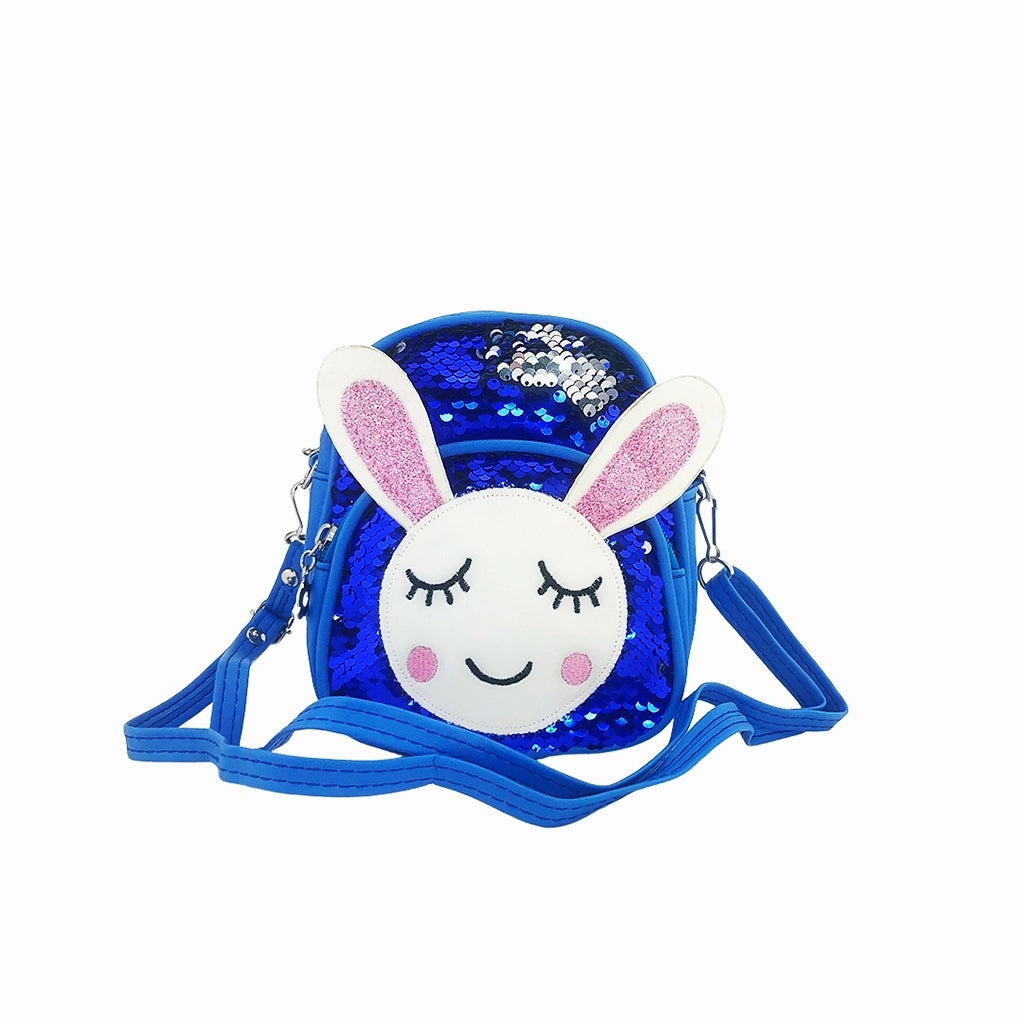 Glitter Bunny Backpack - Blue