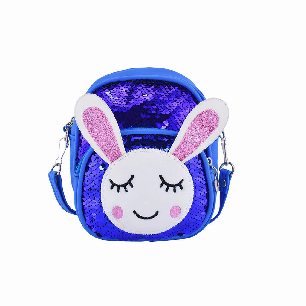 Glitter Bunny Backpack - Blue