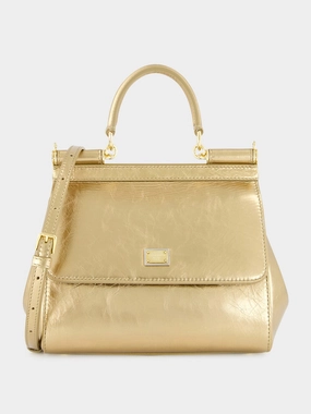 Gold Mini Sicily Bag