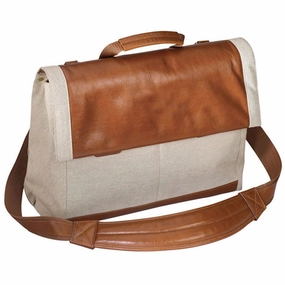 Good Hope Bags Antonio Flap over Leather Brief Case