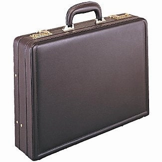 Good Hope Bags Business Briefcase Collection 4in. Expandable Leather Attache