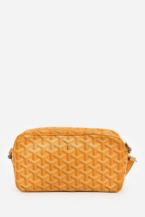 Goyard 2012 Yellow Goyardine 'Sac Cap Vert' Crossbody Bag (As Is)