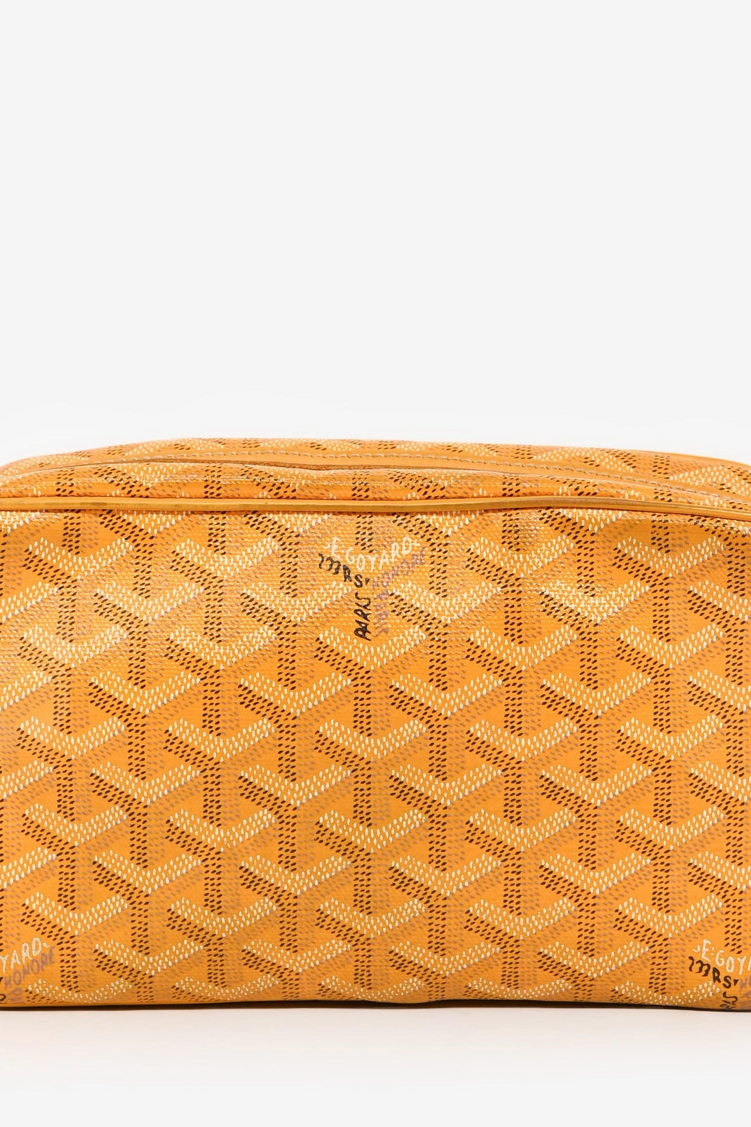 Goyard 2012 Yellow Goyardine 'Sac Cap Vert' Crossbody Bag (As Is)