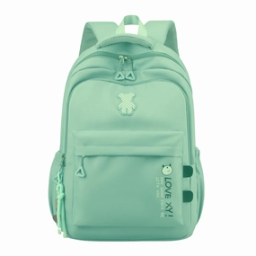 Green Student Schoolbag Junior High School Boys and Girls Backpack 1688-12