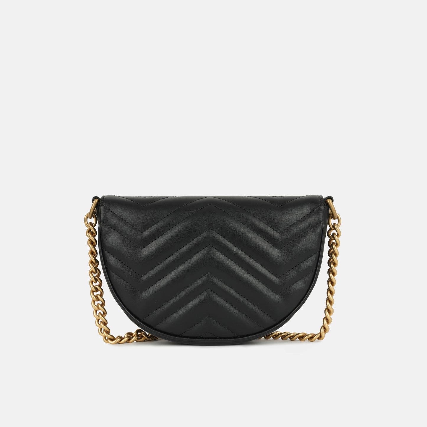 Gucci - Mini GG Crossbody Bag - Black Matelass Chevron AGHW - Unused