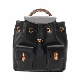 Gucci Bamboo Leather Backpack (Pre-Owned)