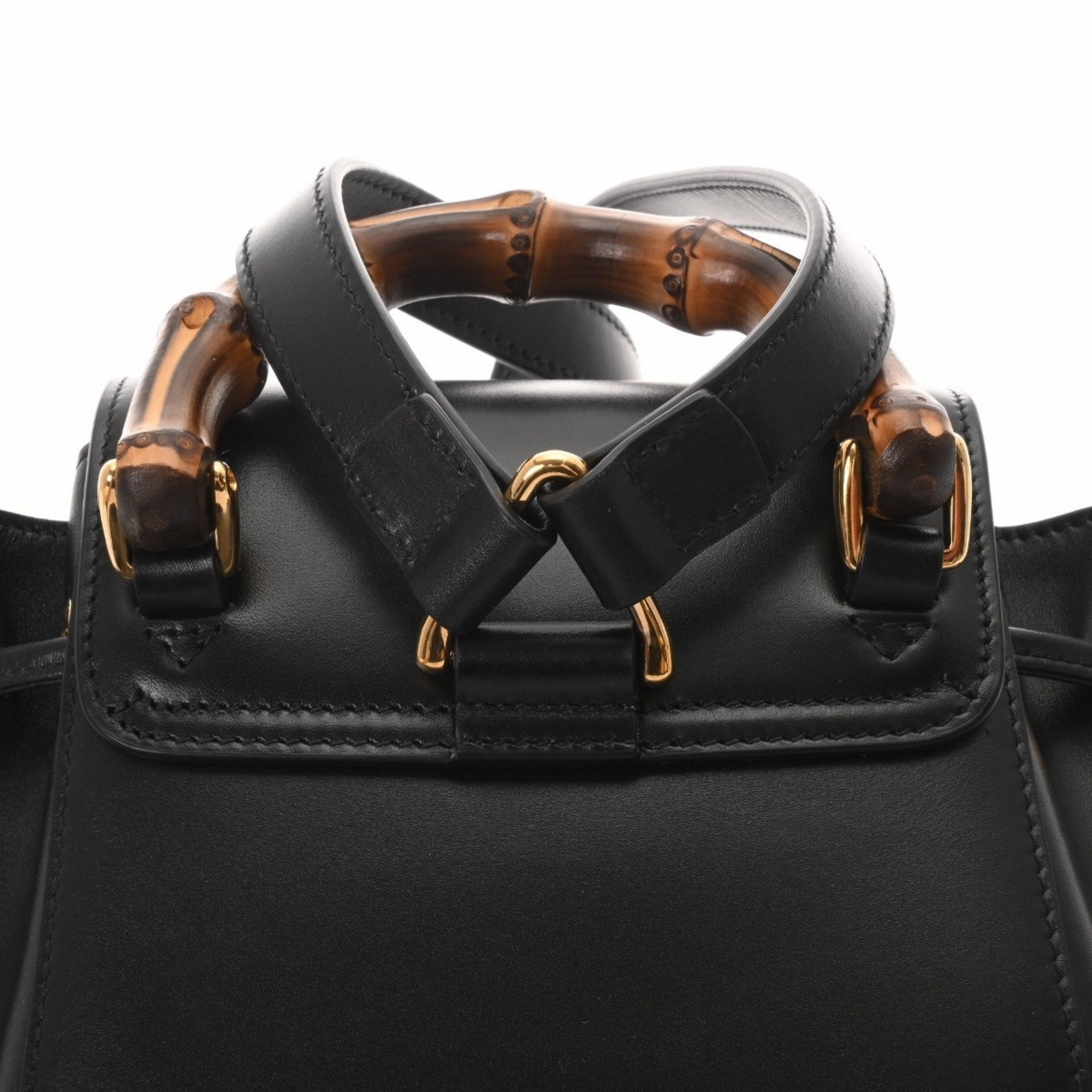 Gucci Bamboo Leather Backpack (Pre-Owned)