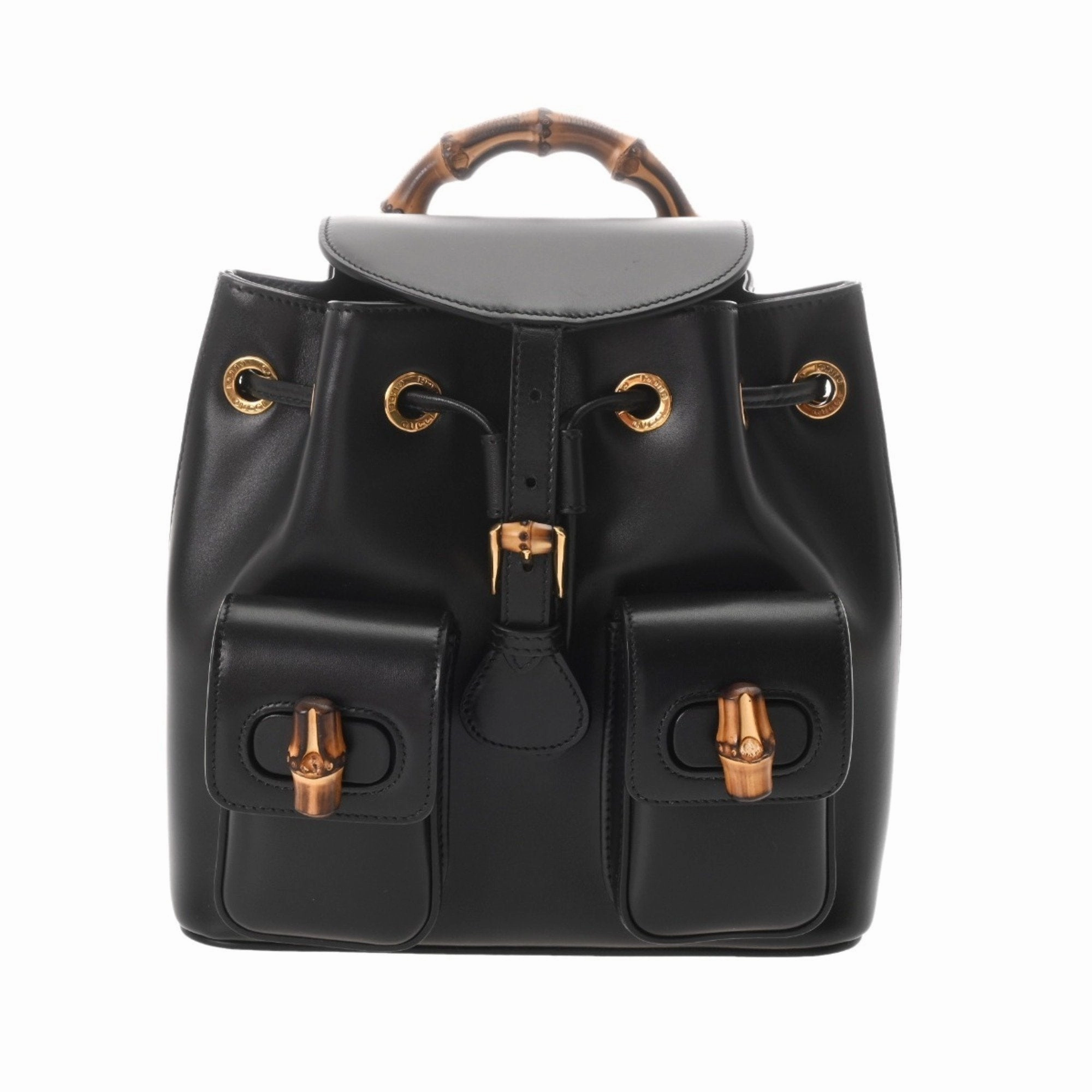 Gucci Bamboo Leather Backpack (Pre-Owned)