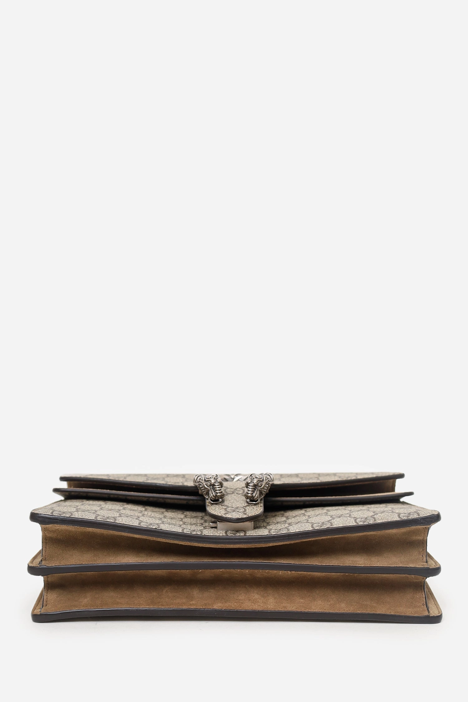 Gucci Beige GG Supreme Canvas/Suede Small Dionysus Shoulder Bag