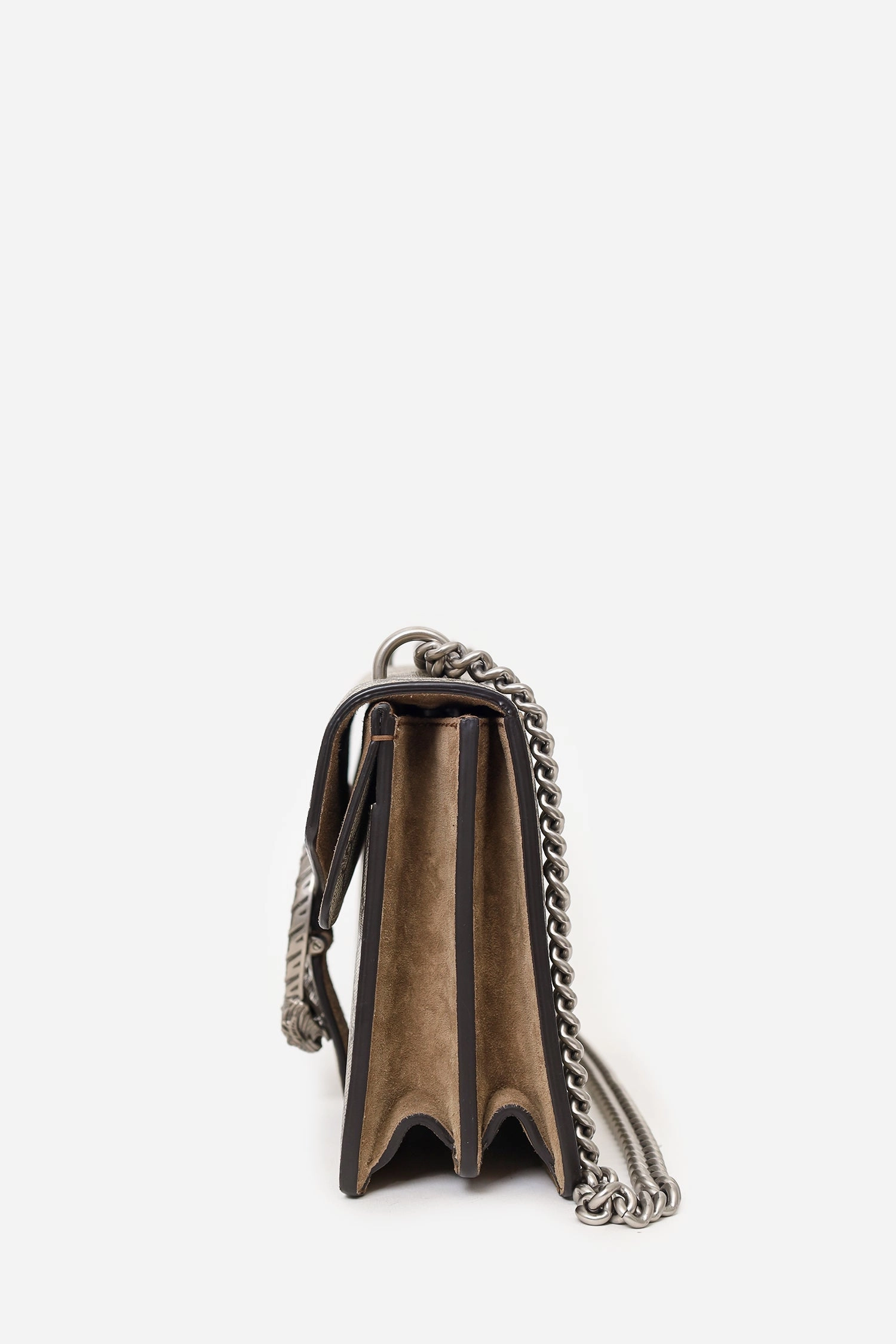 Gucci Beige GG Supreme Canvas/Suede Small Dionysus Shoulder Bag