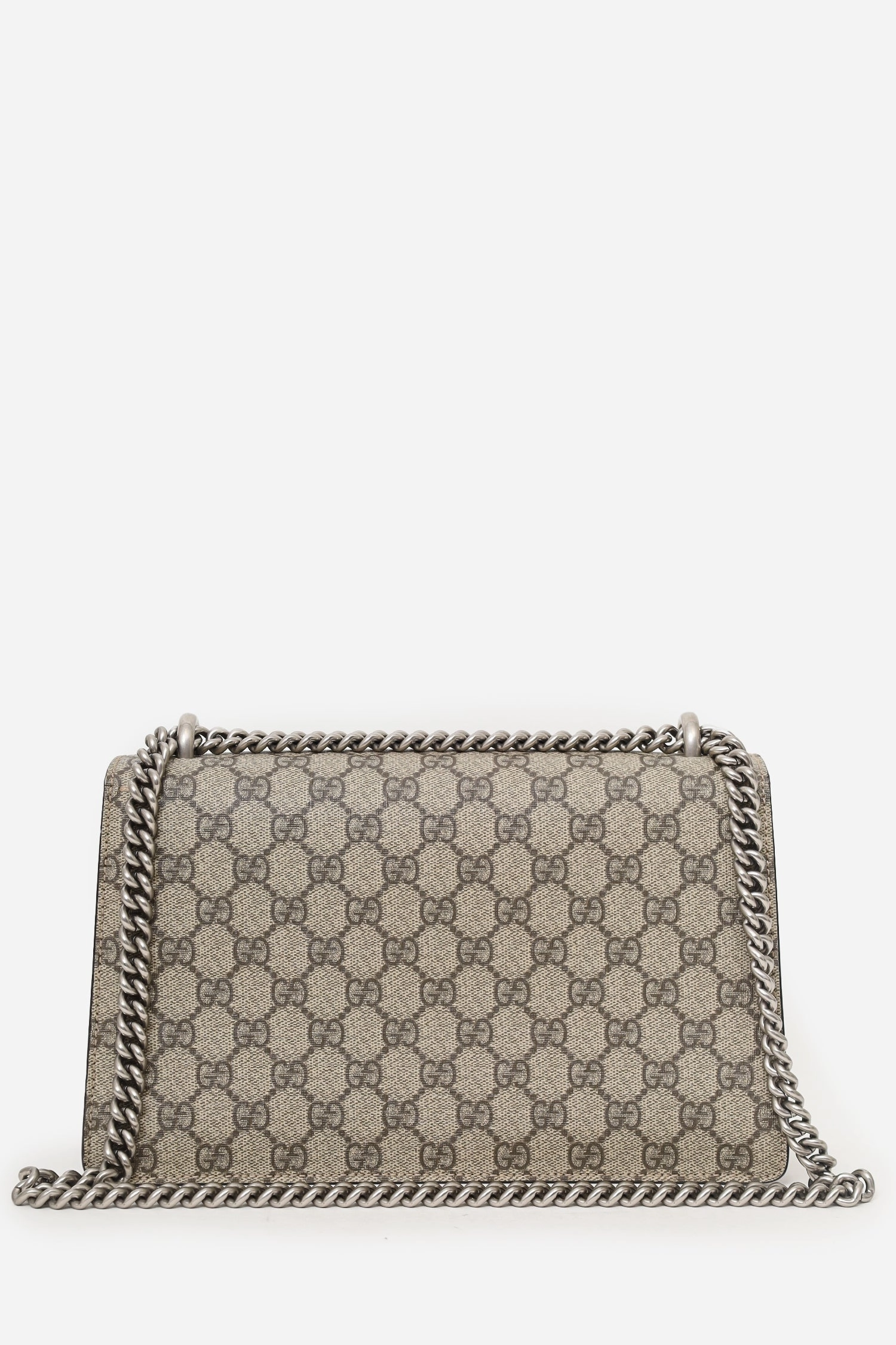 Gucci Beige GG Supreme Canvas/Suede Small Dionysus Shoulder Bag