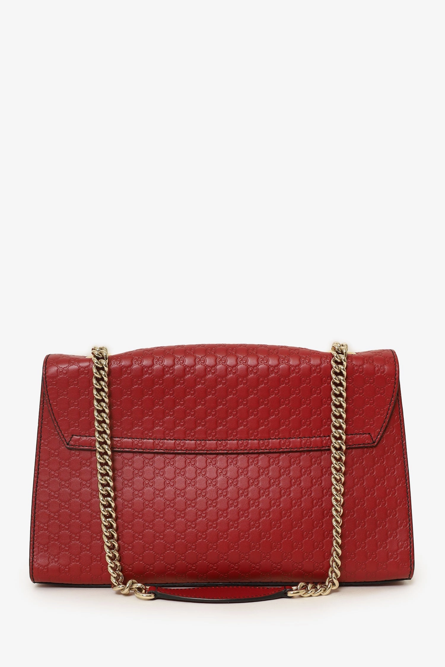 Gucci Burgundy Guccisima Leather 'Emily' Chain Crossbody