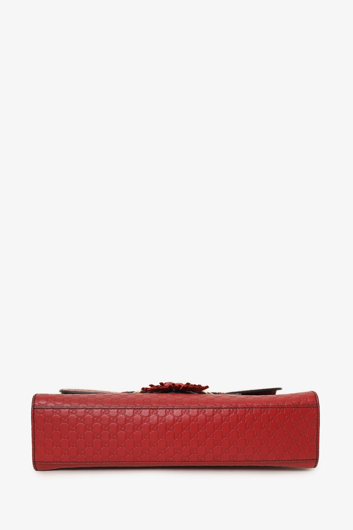 Gucci Burgundy Guccisima Leather 'Emily' Chain Crossbody