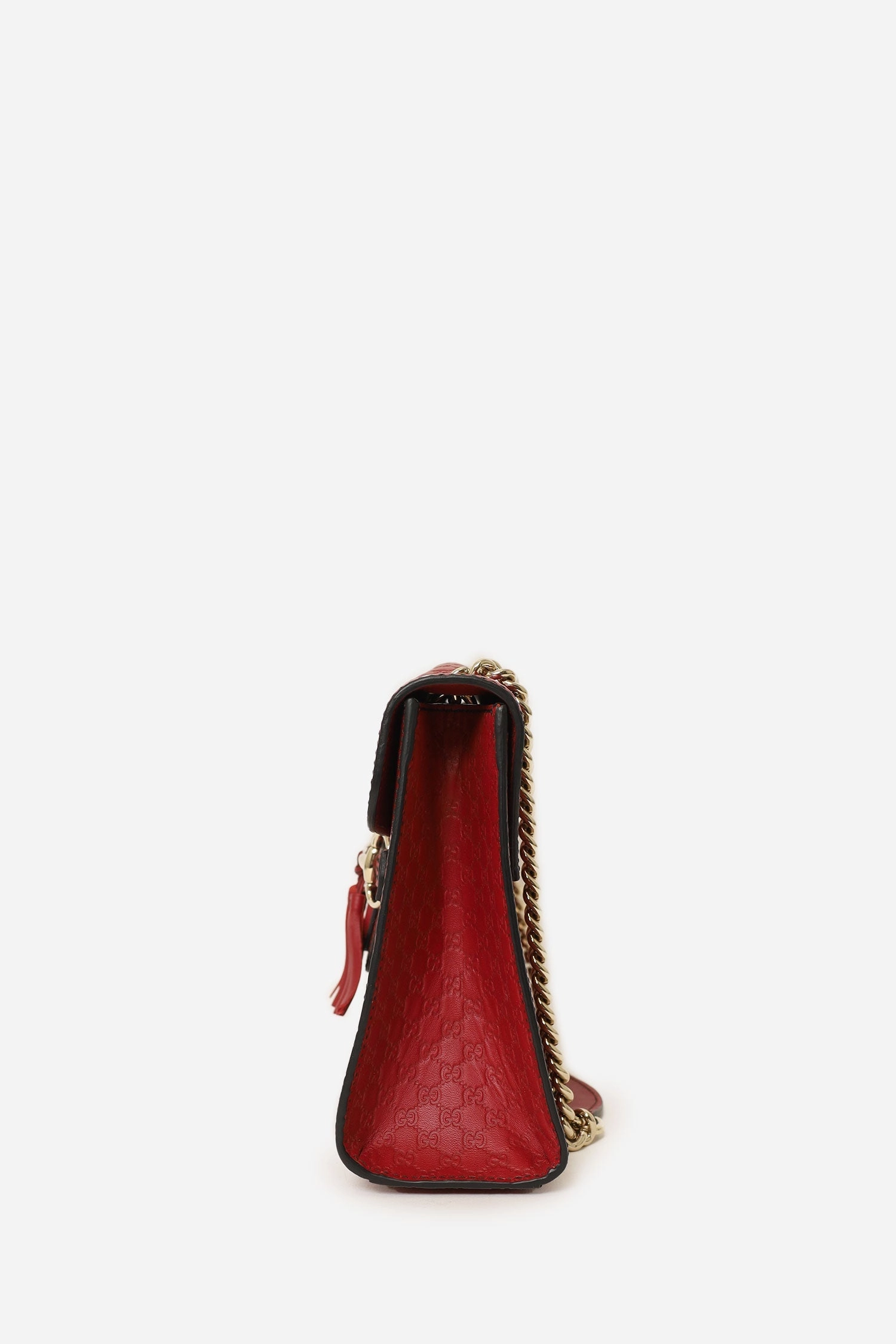 Gucci Burgundy Guccisima Leather 'Emily' Chain Crossbody
