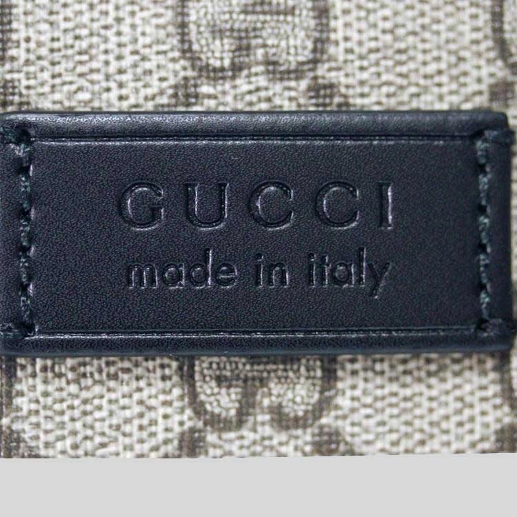 GUCCI GG Supreme Canvas Unisex Camera Crossbody Bag Beige/Black 779880