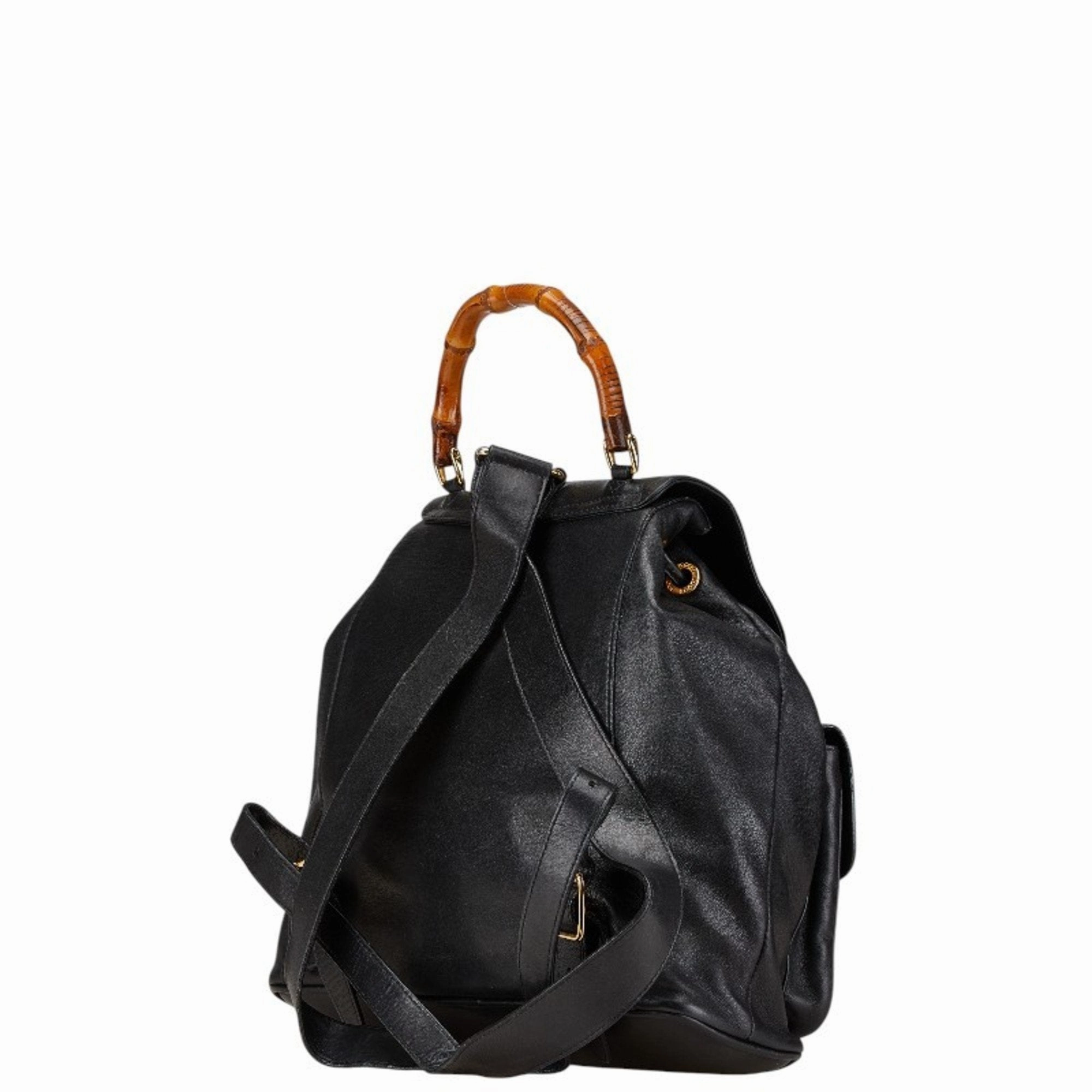 Gucci Leather Backpack Handbag (Pre-Owned)