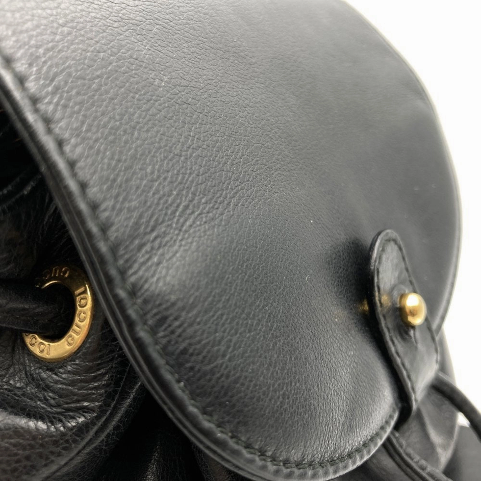 Gucci Leather Backpack (Pre-Owned)
