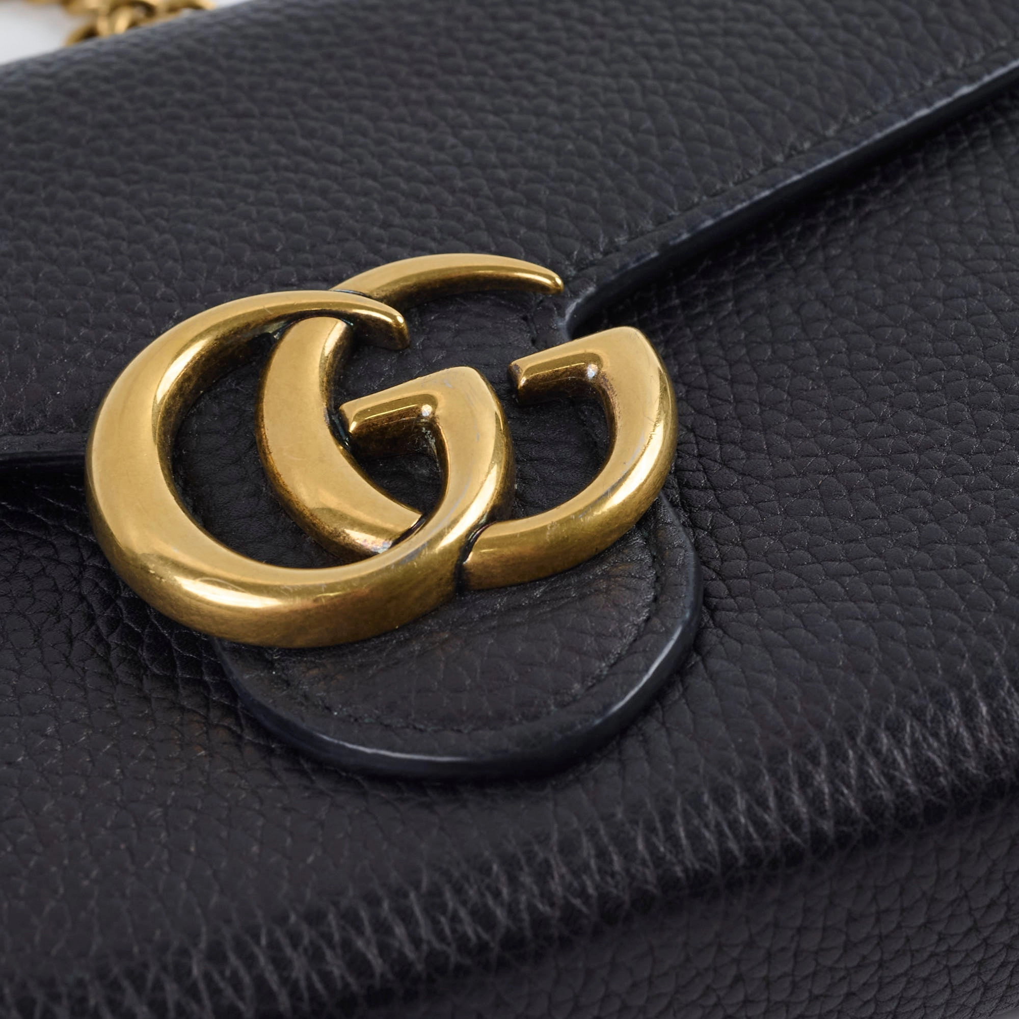 Gucci Marmont Wallet on Chain Black