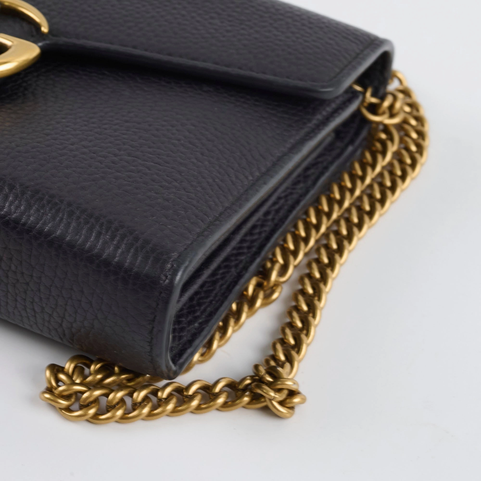 Gucci Marmont Wallet on Chain Black