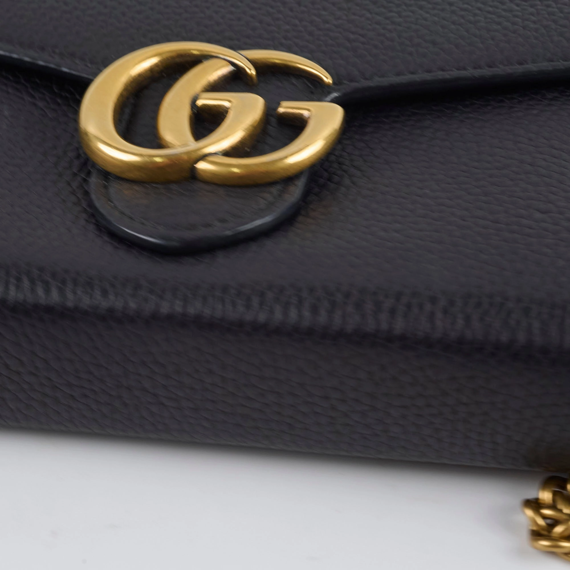 Gucci Marmont Wallet on Chain Black