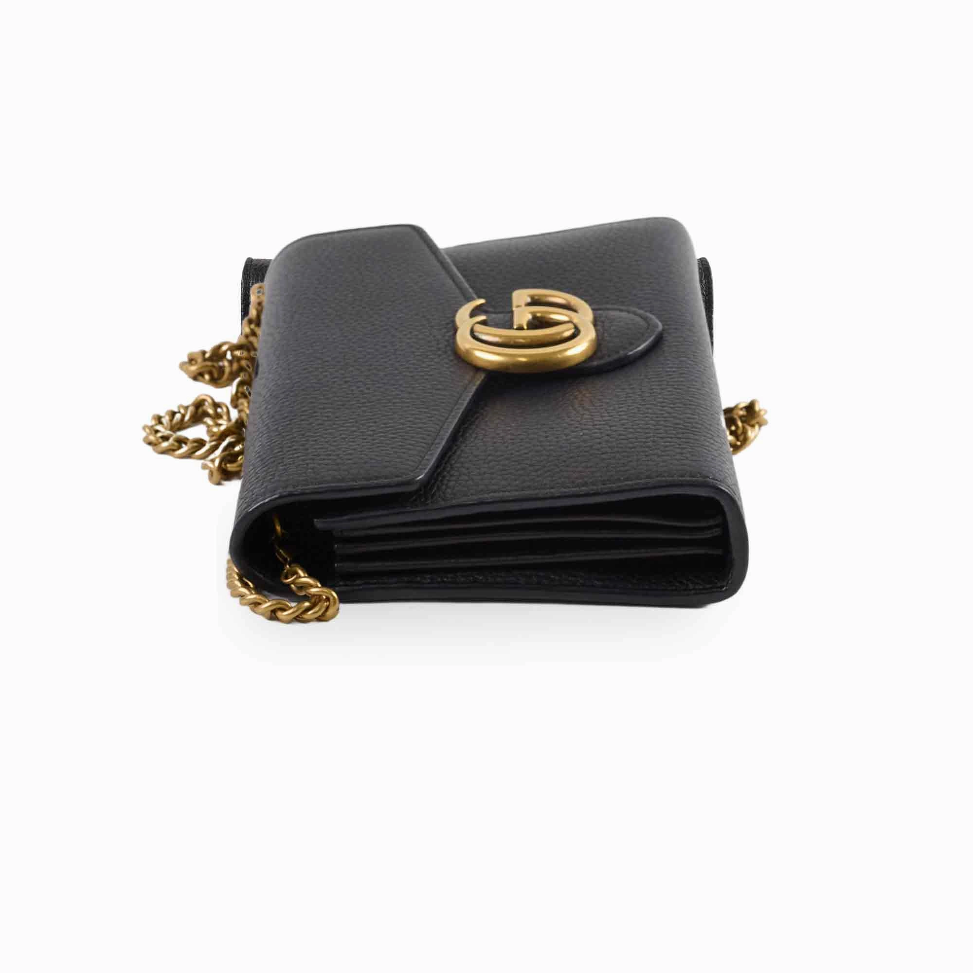 Gucci Marmont Wallet on Chain Black