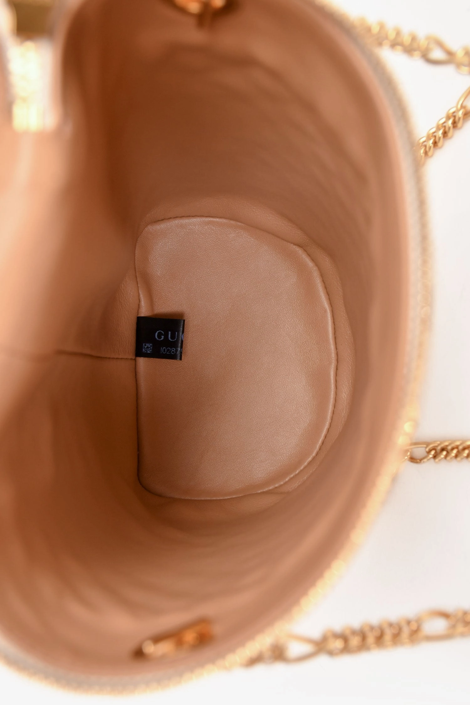 Gucci White Leather Trapuntata Zumi Crossbody Bag