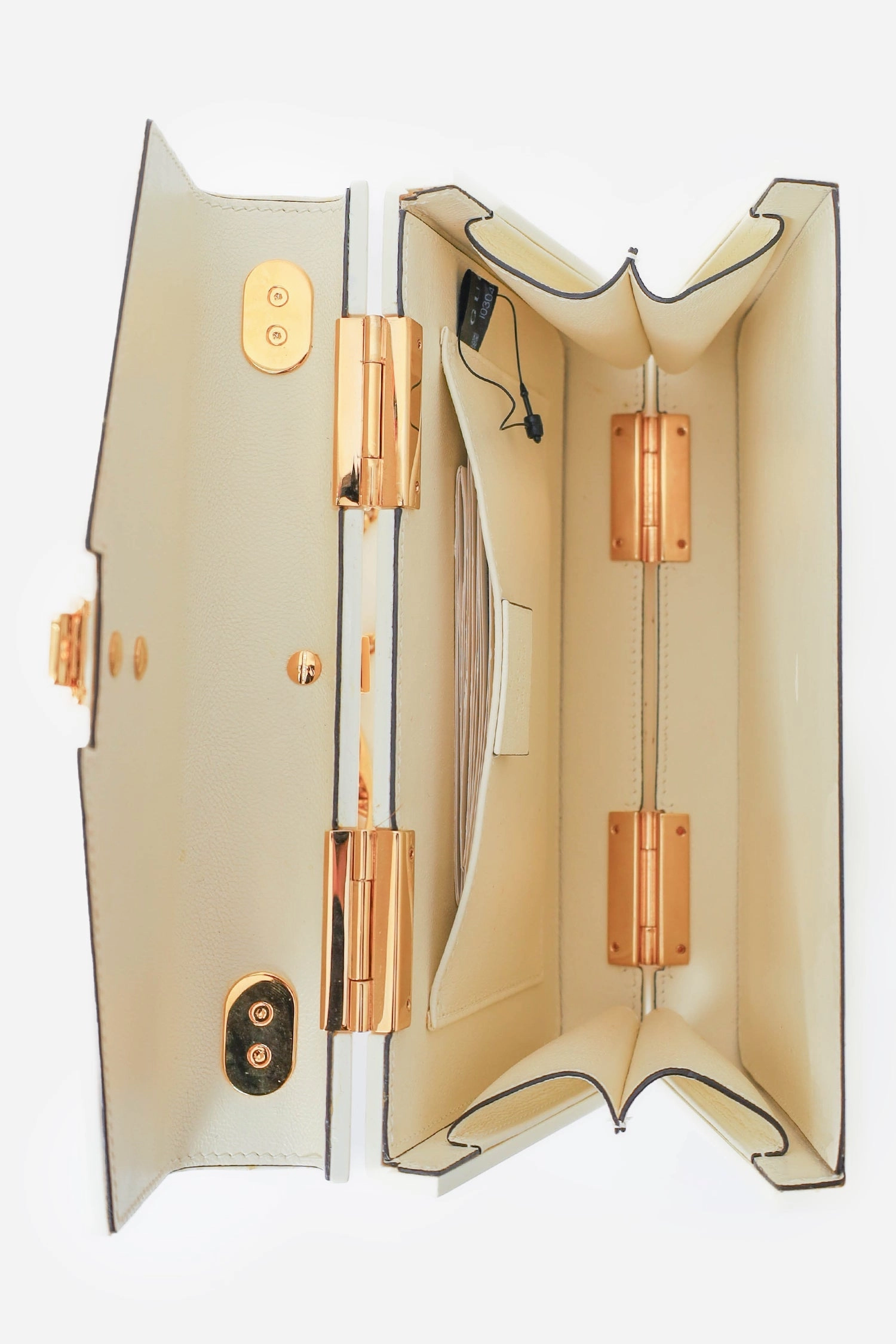 Gucci White Plexiglass \'Sylvie 1969\' Bag with Chain