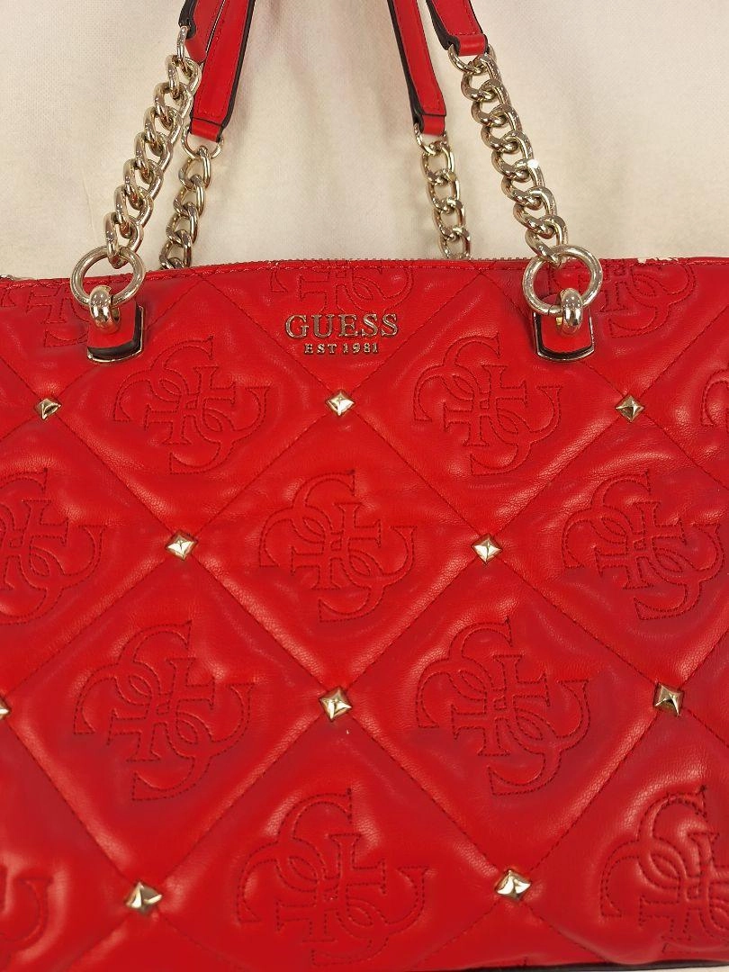 Guess Apple Pink Monogram Bag