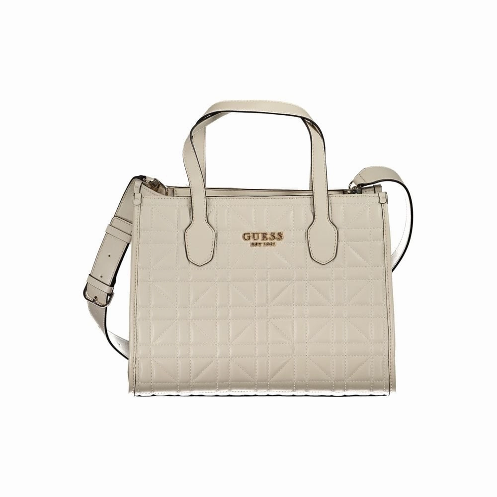 Guess Jeans Beige Polyethylene Women's Handbag