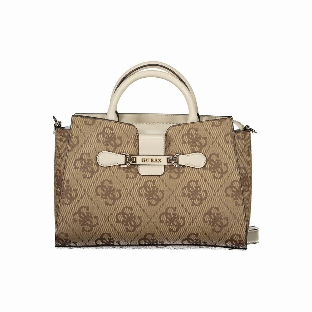 Guess Jeans Beige Polyethylene Women's Handbag