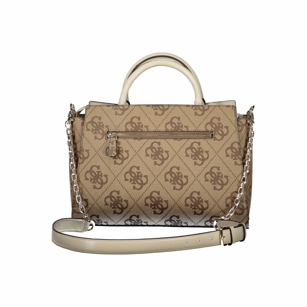 Guess Jeans Beige Polyethylene Women's Handbag