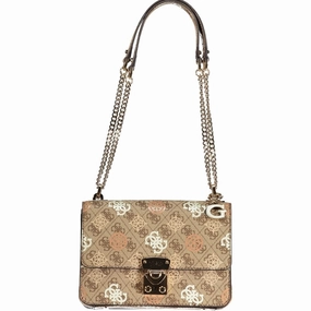 Guess Jeans Beige Polyethylene Women's Handbag