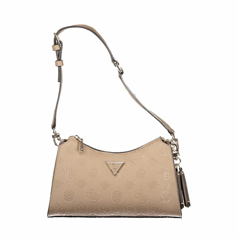 Guess Jeans Beige Polyethylene Women's Handbag