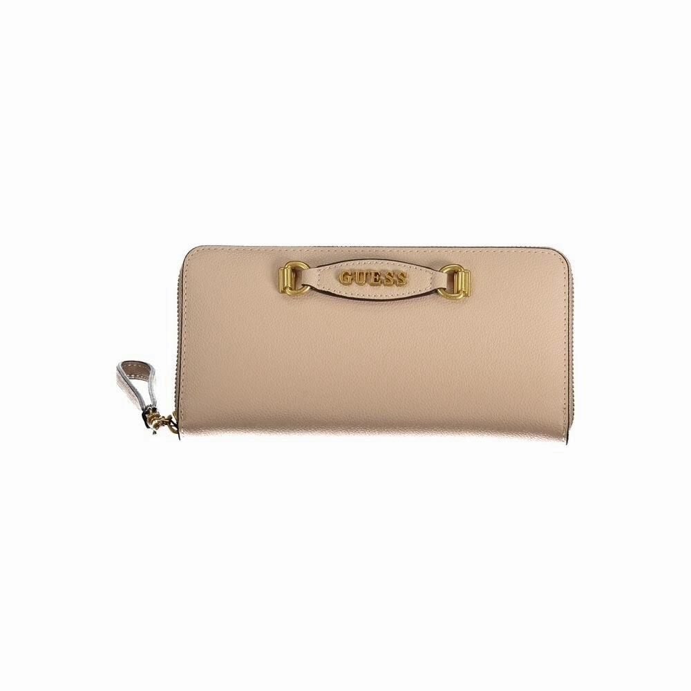 Guess Jeans Beige Polyethylene Women's Wallet