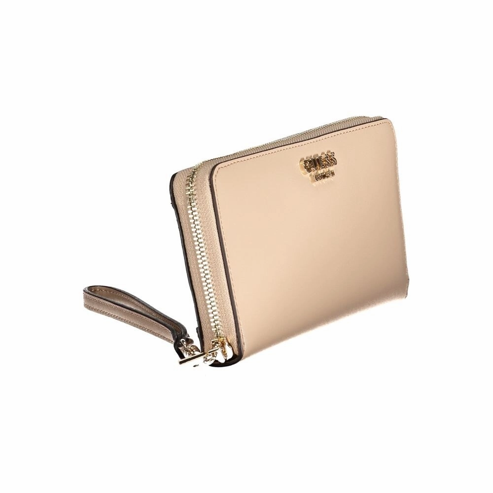 Guess Jeans Beige Polyethylene Women's Wallet