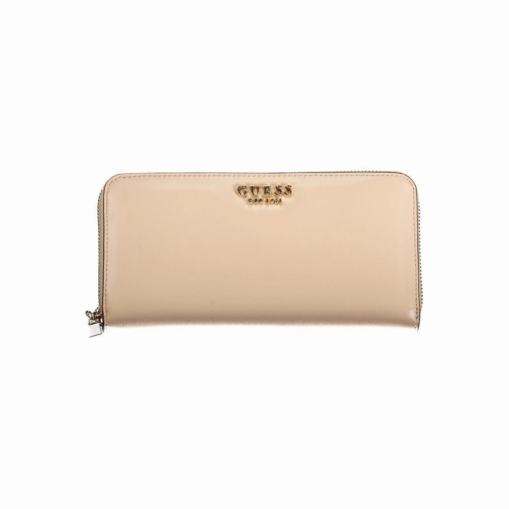 Guess Jeans Beige Polyethylene Women's Wallet