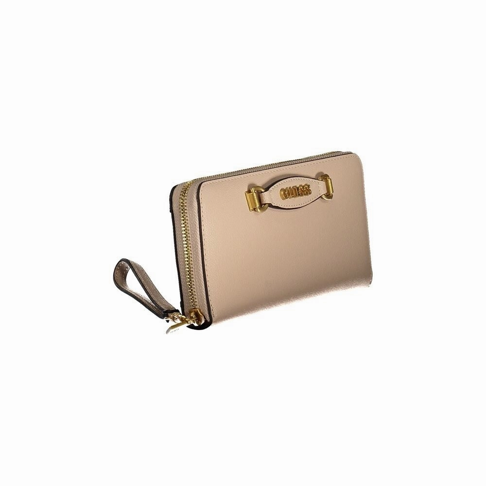 Guess Jeans Beige Polyethylene Women's Wallet