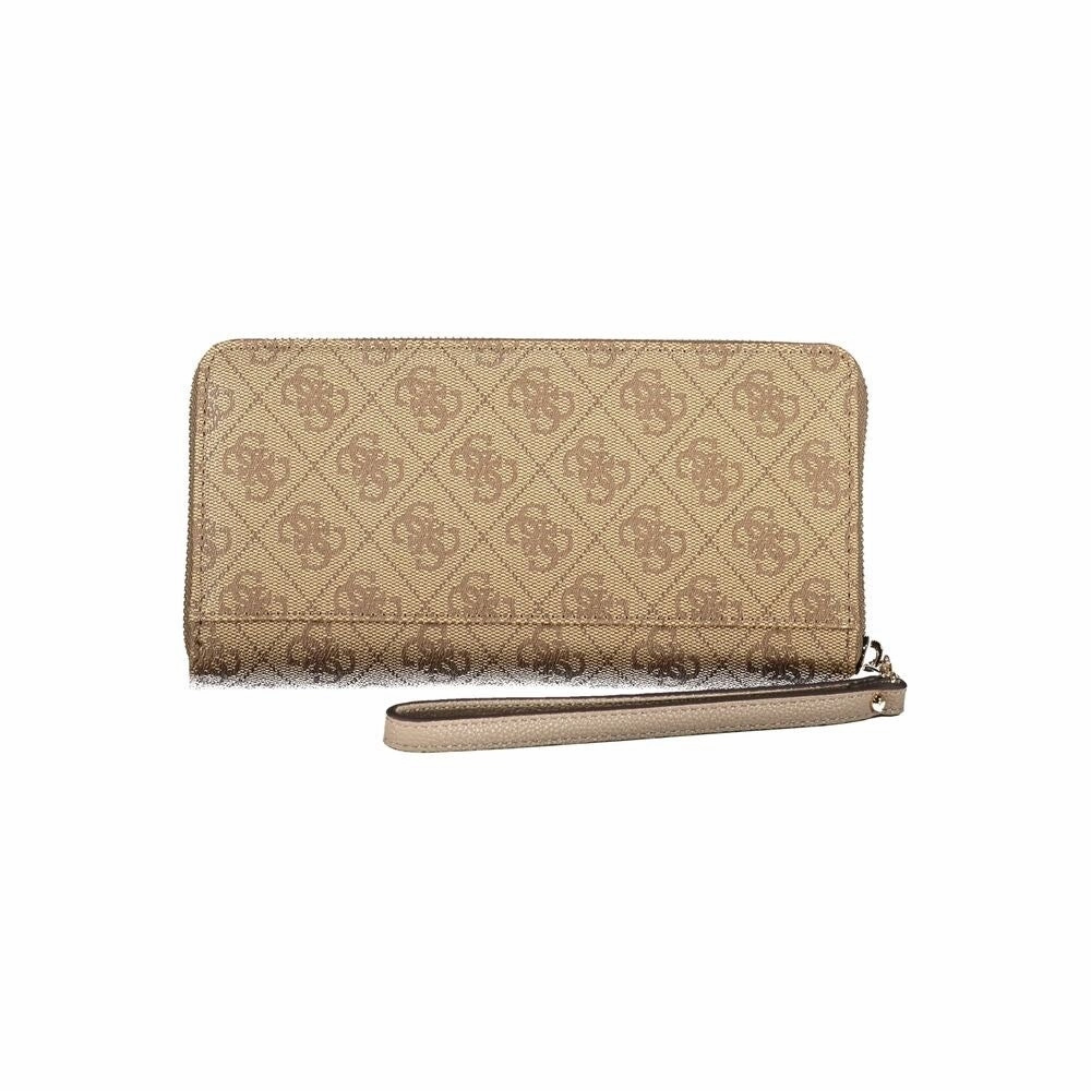 Guess Jeans Beige Polyethylene Women's Wallet