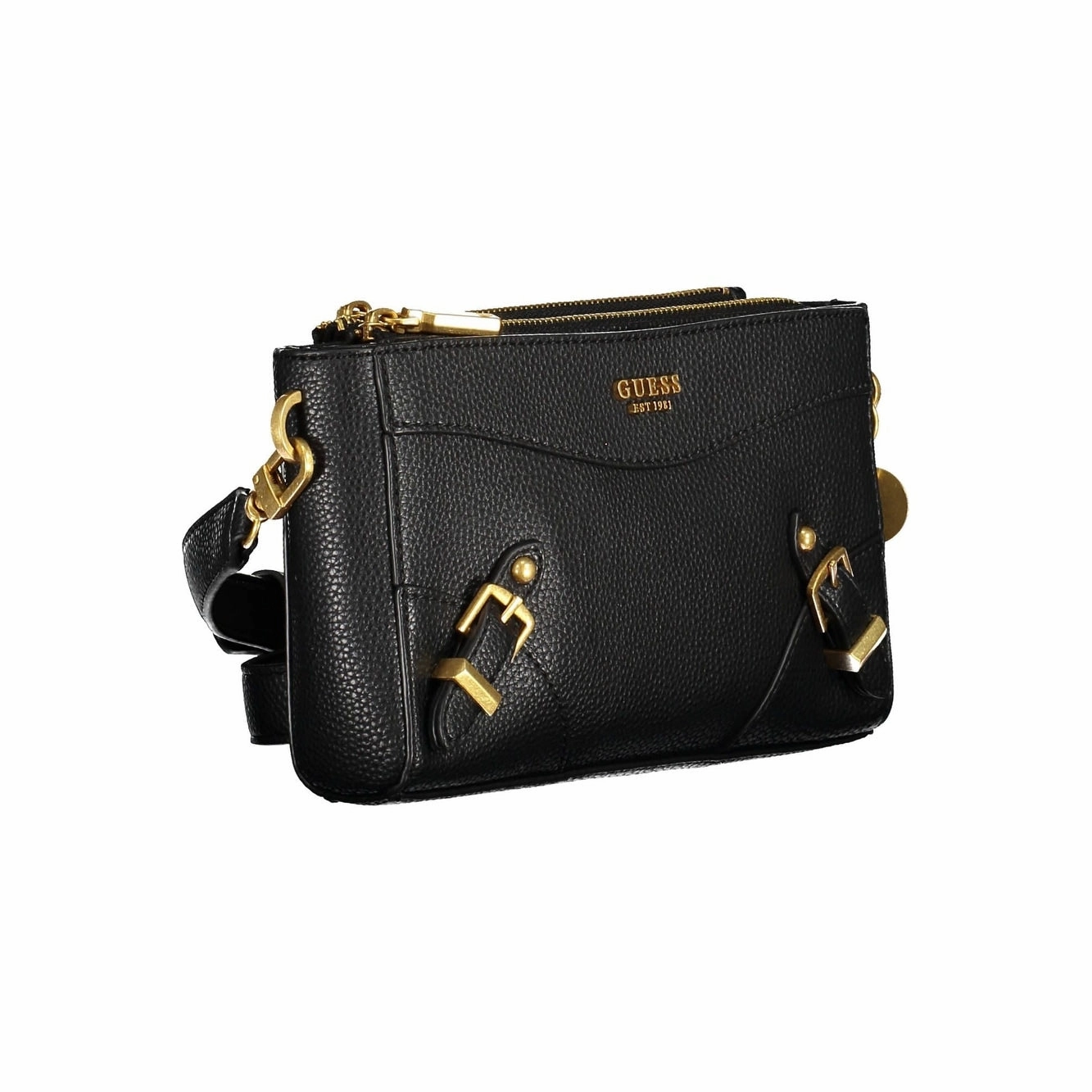 Guess Jeans Black Polyethylene Women Women's Handbag