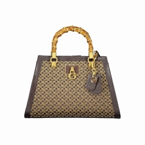 Guess Jeans Brown Cotton Women's Handbag