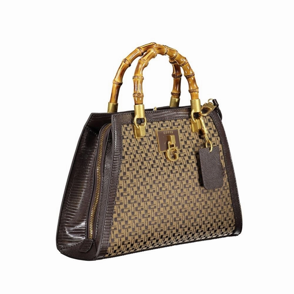 Guess Jeans Brown Cotton Women's Handbag