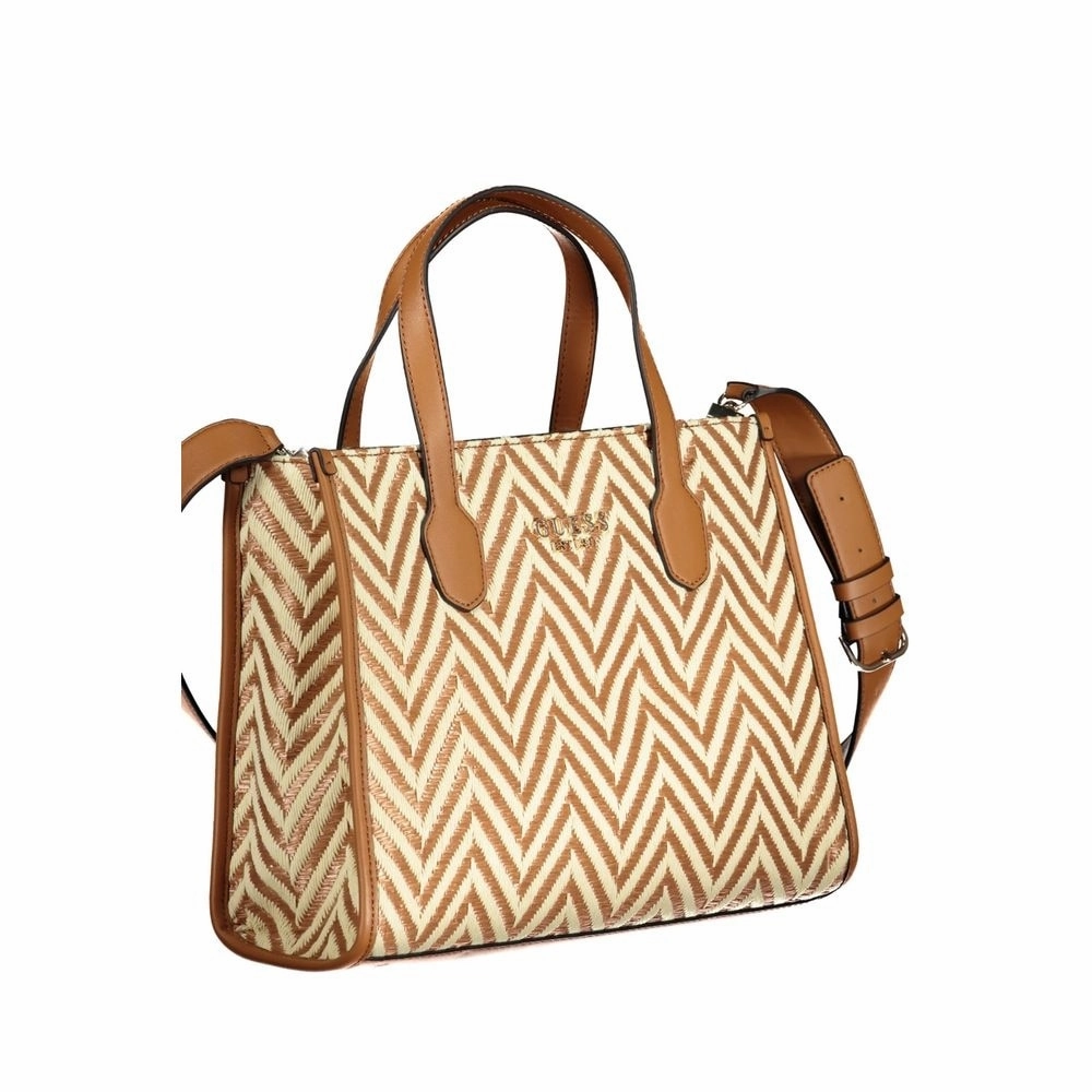Guess Jeans Brown Cotton Women's Handbag