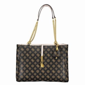 Guess Jeans Brown Polyethylene Women's Handbag