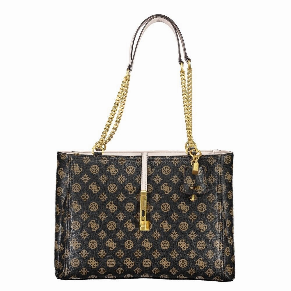 Guess Jeans Brown Polyethylene Women's Handbag