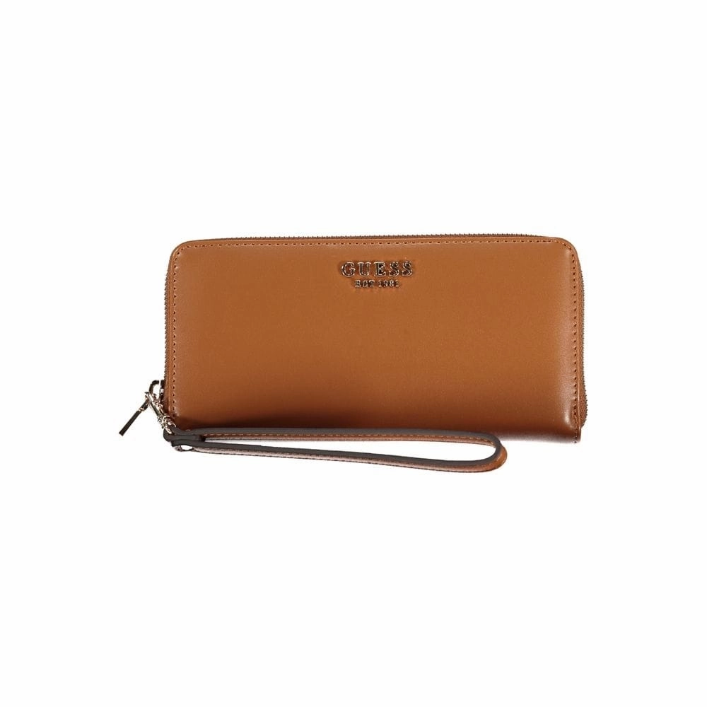 Guess Jeans Brown Polyethylene Women's Wallet - One Size