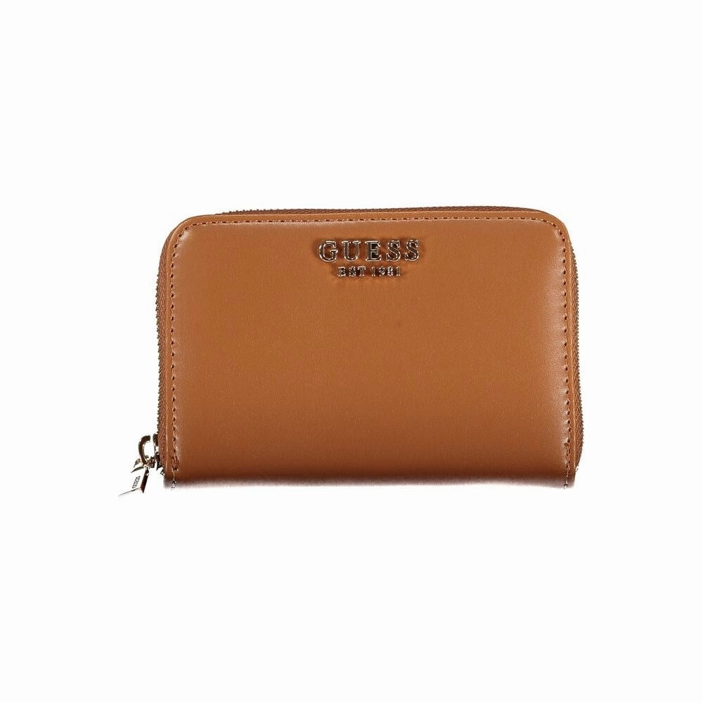 Guess Jeans Brown Polyethylene Women's Wallet - One Size