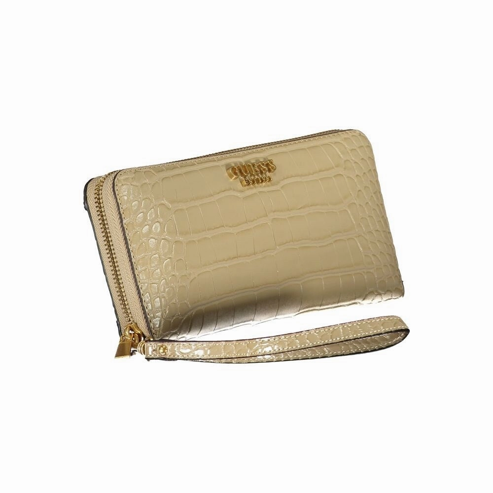 Guess Jeans Chic Beige Multi-Compartment Women's Wallet