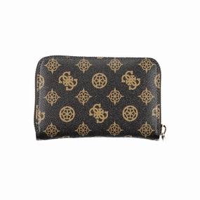 Guess Jeans Chic Brown Polyethylene Wallet with Logo Women's Detail