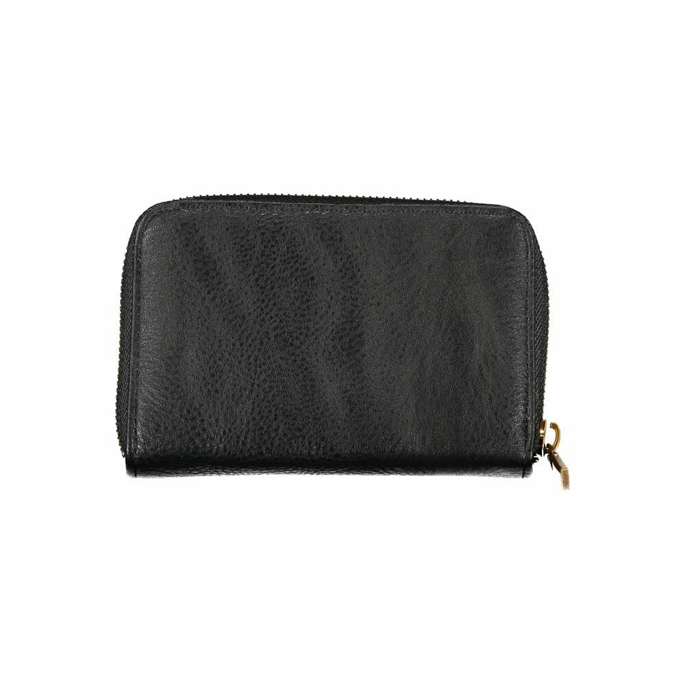 Guess Jeans Elegant Black Zip Wallet with Multiple Women's Compartments
