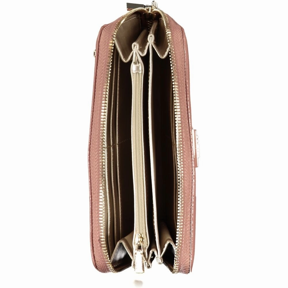 Guess Jeans Elegant Pink Polyethylene Wallet with Women's Logo